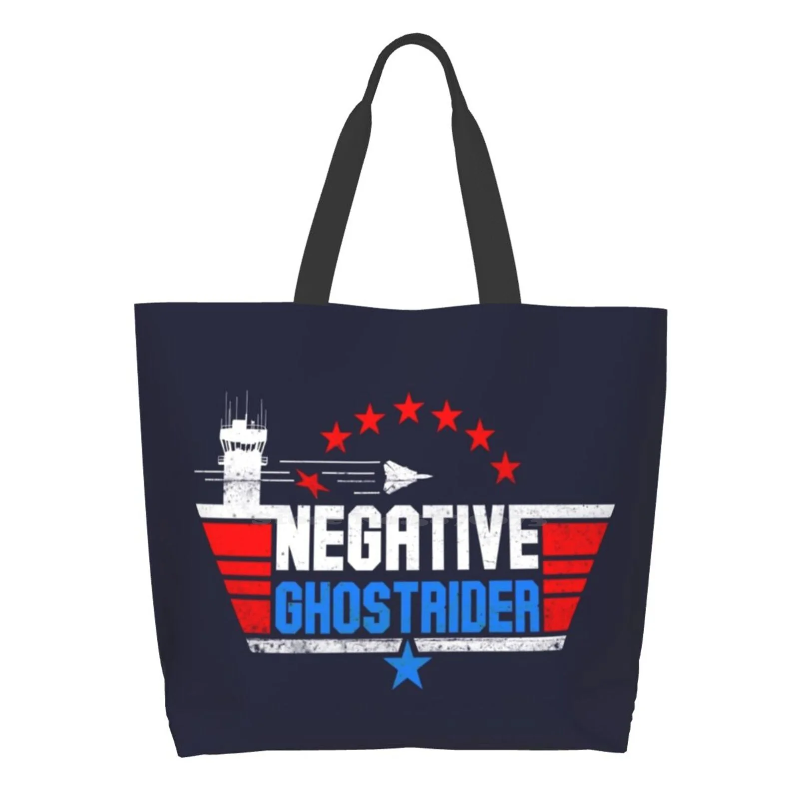 Negativo Ghost Rider - Women Shopping Bag Girl Tote Large Size 2 2 Negativo Negativo Ghost Rider Buzz The Tower Tomcat F14