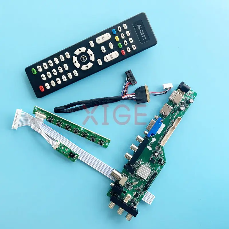 

LCD Driver Card Fit LTM184HL01 LTN184HT05 18.4" 1920*1080 Laptop Display 40-Pin LVDS DVB Digital Signal DIY Kit USB+DHMI+VGA+2AV