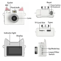 OBIJOYI Mini Digital Camera 0.96 Inch Keychain Camera Retro Support Memory Card 1080P Small Camcorder Video Recorder with Flash - Image 3