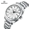 NAVIFORCE NF8032 Mens Business Casual Waterproof High Quality Stainless Steel Band Quartz Watches for Men Relogio Masculino 1