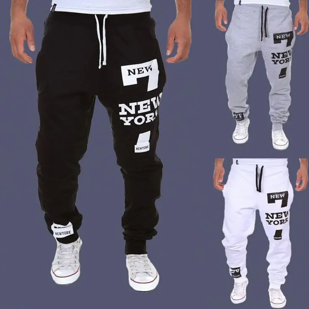 

2022 Jogger Cargo Men Trousers Stylish Штаны Printed Letter New Drawstring Casual Sweatpants Pants 7 Number