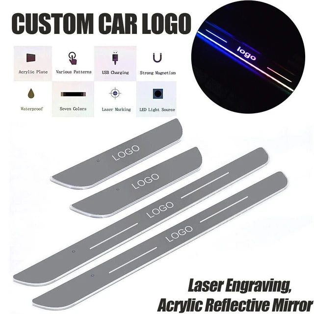  LED Car Door Sill Lights, Customization Wireless Car Pedal  Pathway Light, IP67 Waterproof, 7 Lighting Colors, Auto-Sensing Led Door  Sill Pro for All Car Models : Automotive