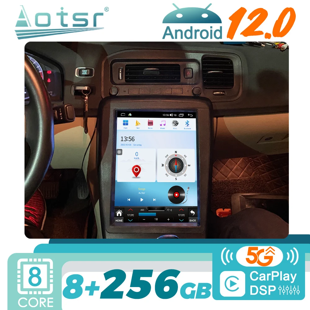

Android 12 For Volvo S60 V60 2011 -2018 Car Radio Gps Navigation Multimedia Video Player Stereo Receiver Head Unit Screen