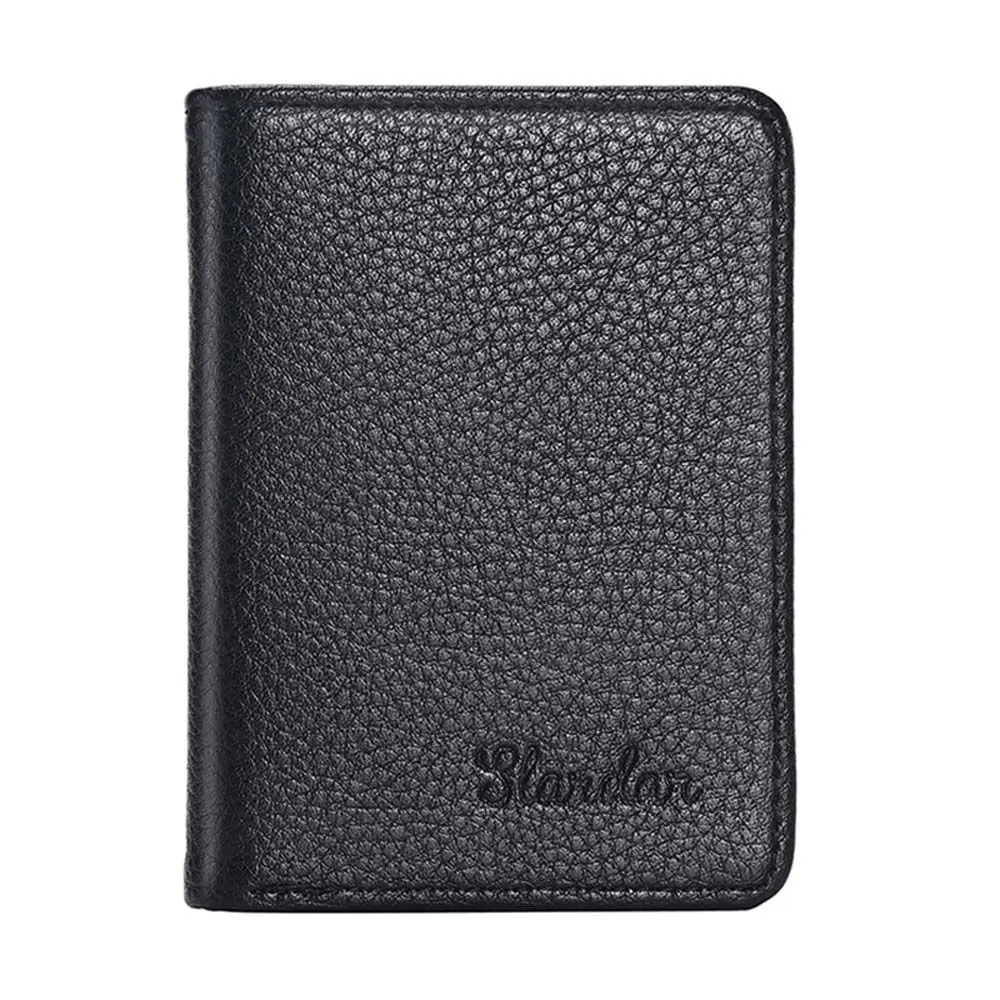 Men Wallet PU Leather Multi-slot Ultra-thin ID Card Cover Portable CompactCash Clip Mini Money Bag