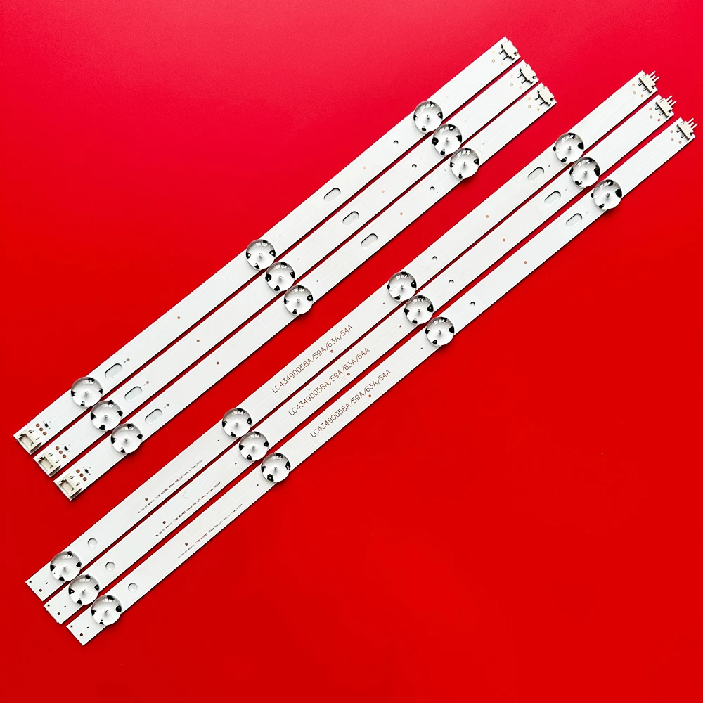 LED Light LED Light Bar Backlight Strip 6/30PCS for LC43490058A 43UK6300PLB 43UJ634V 43LJ61 _FHD LC43490059A 43UJ634V 43UJ630V 43UJ561V 43UJ655V