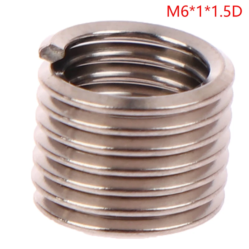 Fine Thread M10 X 1.25 Helicoil Insert 304 Stainless Steel Wire Threaded Inserts