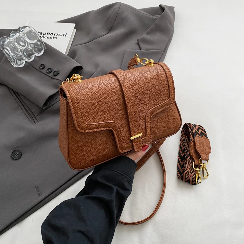

Hot New Luxury Crossbody Bags For Women PU Leather Simple Quality Fashion Ladies Summer Evening Designer Female Shoulder Bag