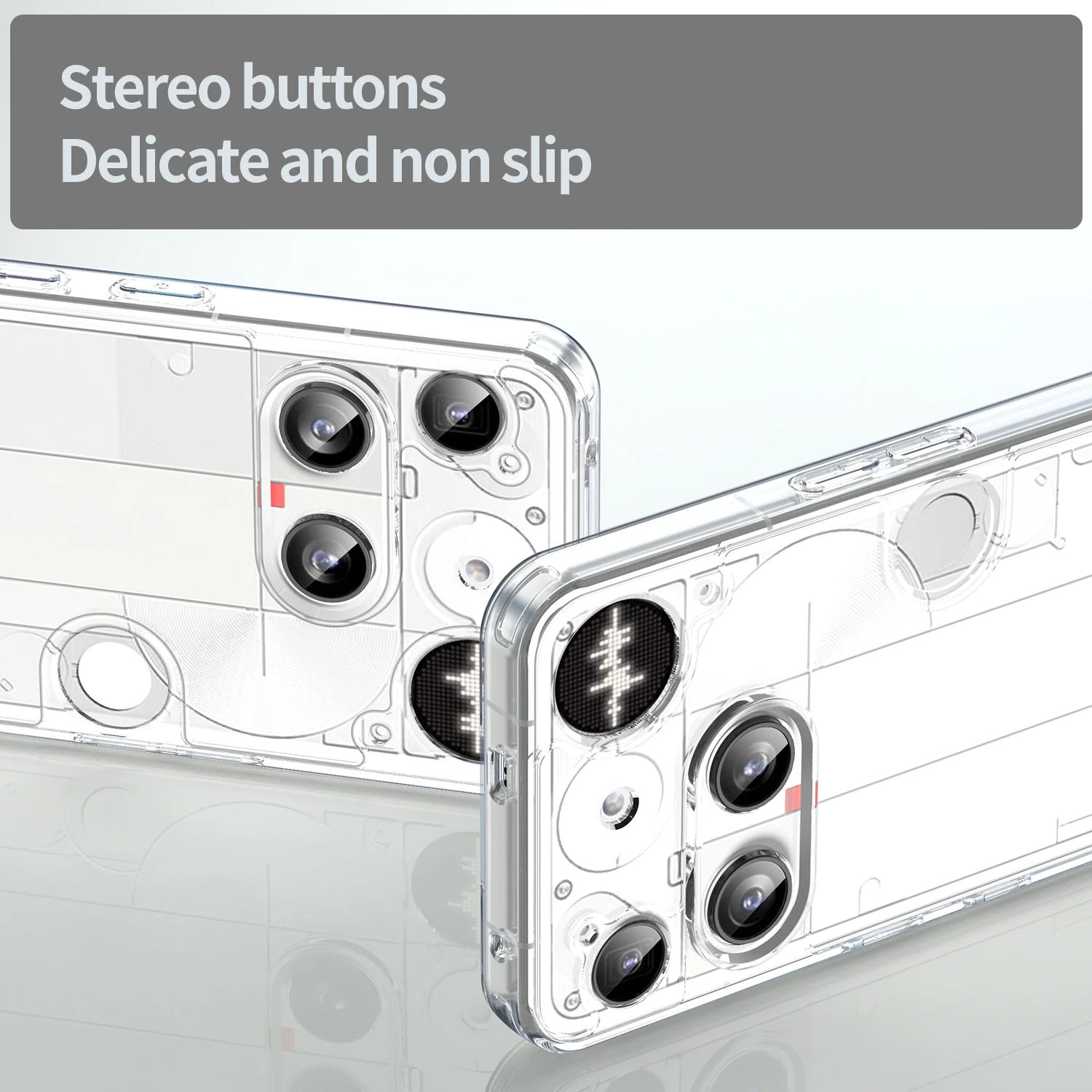 Ultra Clear HD Acrylic Protective Case with Anti-Shock Transparent TPU