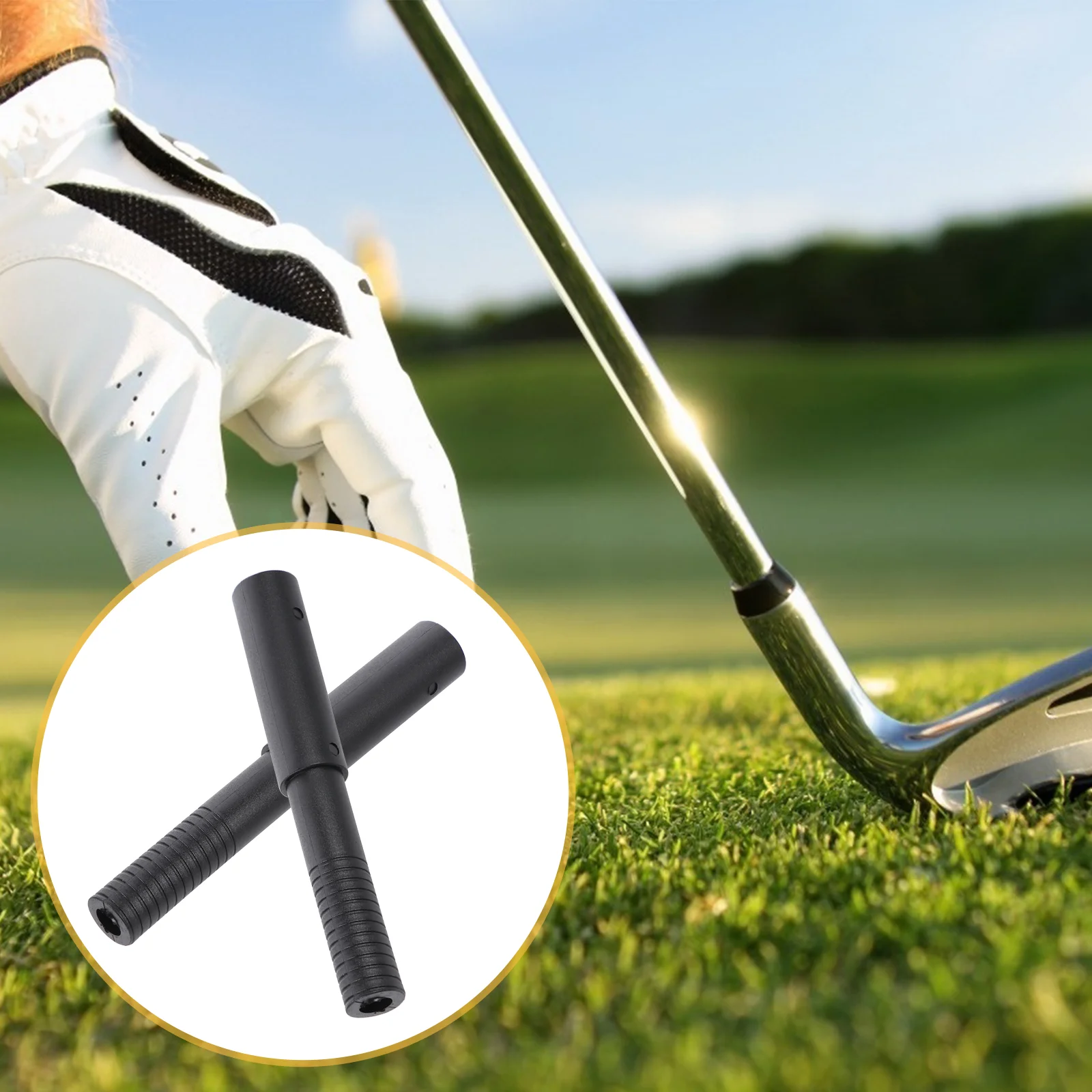 

Black Golf Club Carbon Fiber Extension Rods Kit Butt Extender Stick For Graphite Shaft Putter Golf Accessories