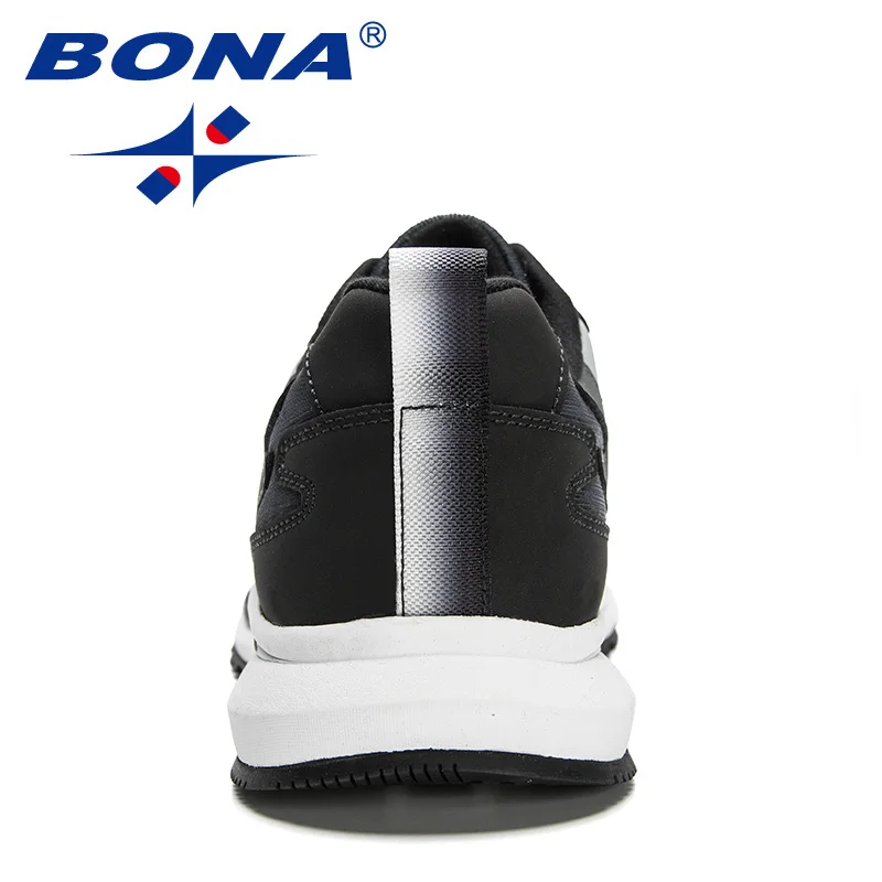 BONA 2023 New Designers Popular Sneakers Men Casual Shoes Light Classic Action Leather Running Shoes Man Athletic Footwear Male