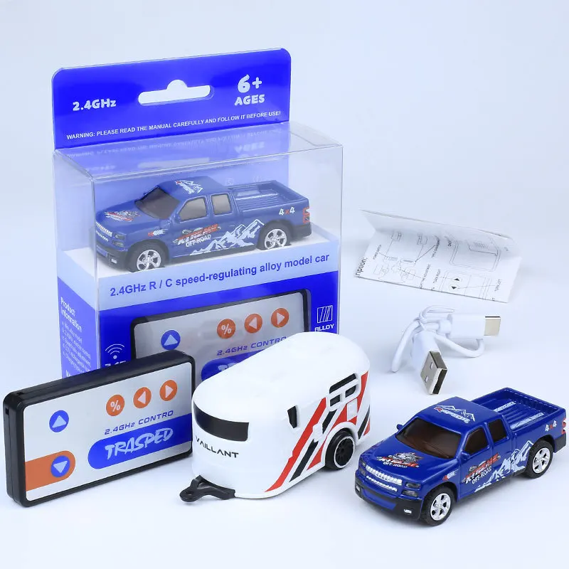 1:64 Scale Mini Remote Control Off-Road Vehicle with 2.4G Drifting Alloy Pickup Racing Car - Boys' and Children's Gift Toy 5