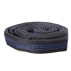 High-Strength 2-Piece Polyester Hammock Straps - 600 lbs Capacity (Blue)