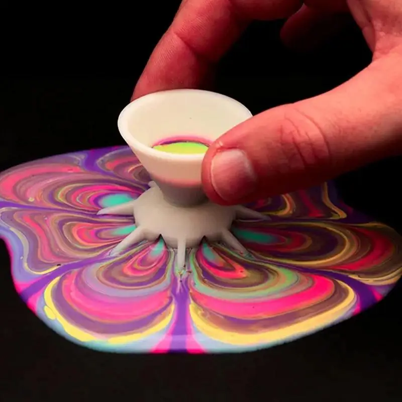 Acrylic Paint Pouring Split Cup Mini 7-Leg Funnel Split Cup For DIY Making Pour Painting Mandala Flower Graffiti Accessories paint pouring cup