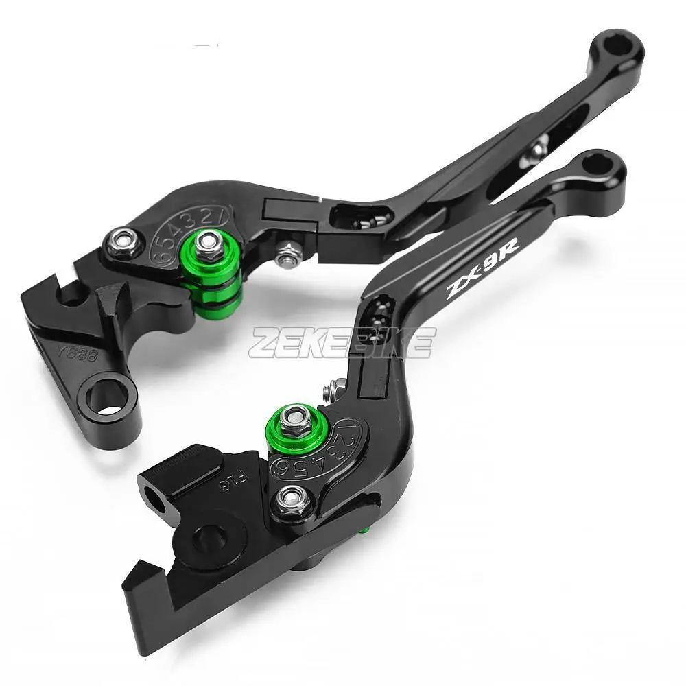 

Brake Clutch Levers For KAWASAKI ZR750 ZEPHYR ZX-6 ZX6 ZX9R ZX-9R ZXR400 ZZR600 Adjustable Extendable Handle Motorbike Lever