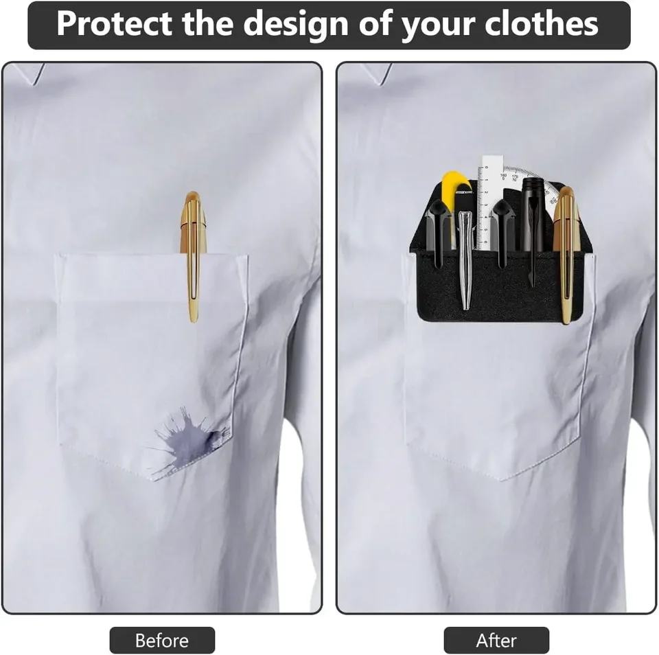 Lot De 10 Trousses à Crayons En Cuir Pour Stylo-plume - Poches Pour Stylos D'infirmière - Pochette De Rangement Pour Stylo D'infirmière, Noir, Décontracté