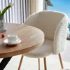 3 Pieces Dining Table Set for 2, Home Kitchen Round Dining Table with Thick Tabletop and 2 Upholstered Arm Chairs 2