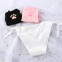 1/2/3 pièces Sexy Bandage Lolita culottes taille basse Lingerie griffe mignonne slips pour femmes taille basse sous-vêtements d'animation 4