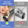 Manual Tube Marker Centering Tool Safety Pipe Center Finder Y-Type 4 Inch Safety Pipe Marker Centering Head Tool 5