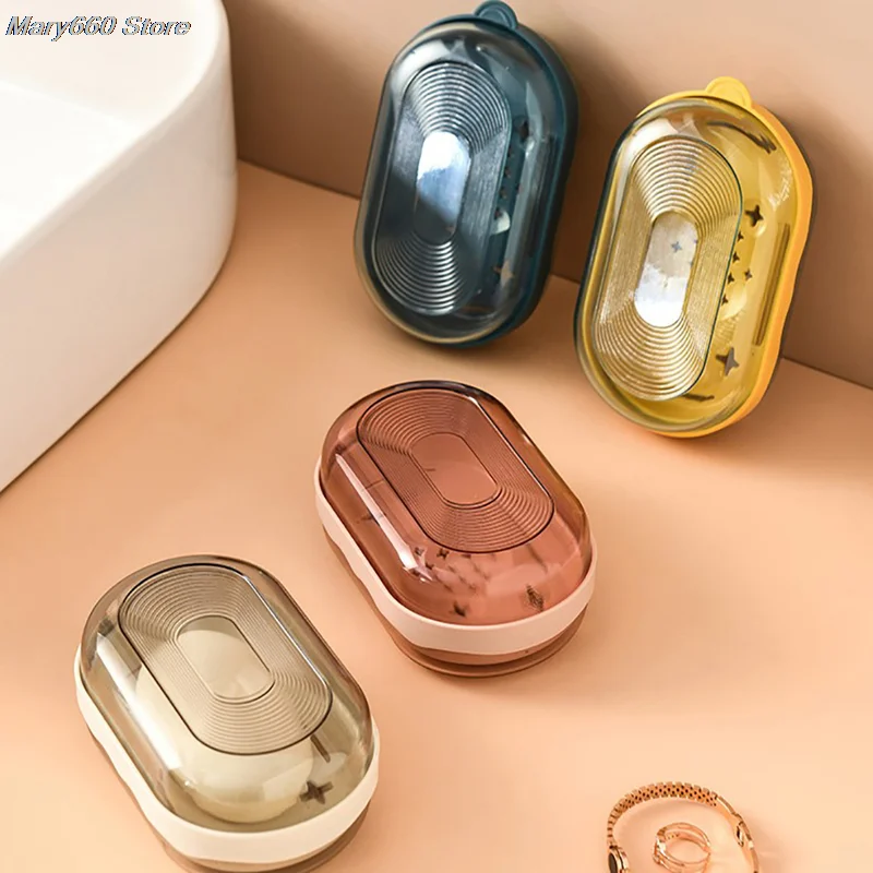 Travel Waterproof Plastic Soap Dish Portable Soap Case Holder Quick