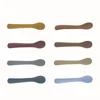 Baby Soft Silicone Spoon Food-grade Silicone Children's Supplementary Feeding Training Spoon Long-handle Silicone Feeding Spoon 2