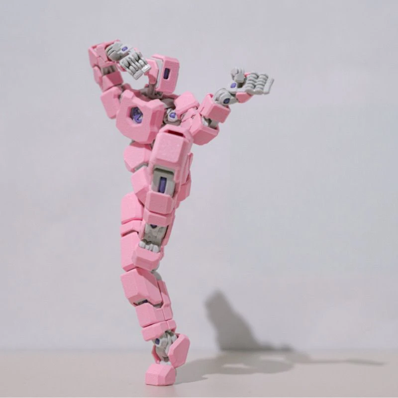 New Articulated Action Figure 3D Printed Mecha Robot Mini Toy Multi-Joint Poseable Mech Warrior Model Collectible Figure Gifts - 5