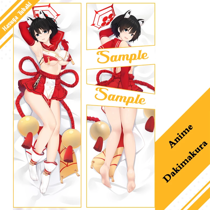 

Anime Dakimakura Game Blue Archive Hasuga Tubaki Hugging Body Pillow Case Double Sides Print Pillow Cover Home Bedding Xmas Gift