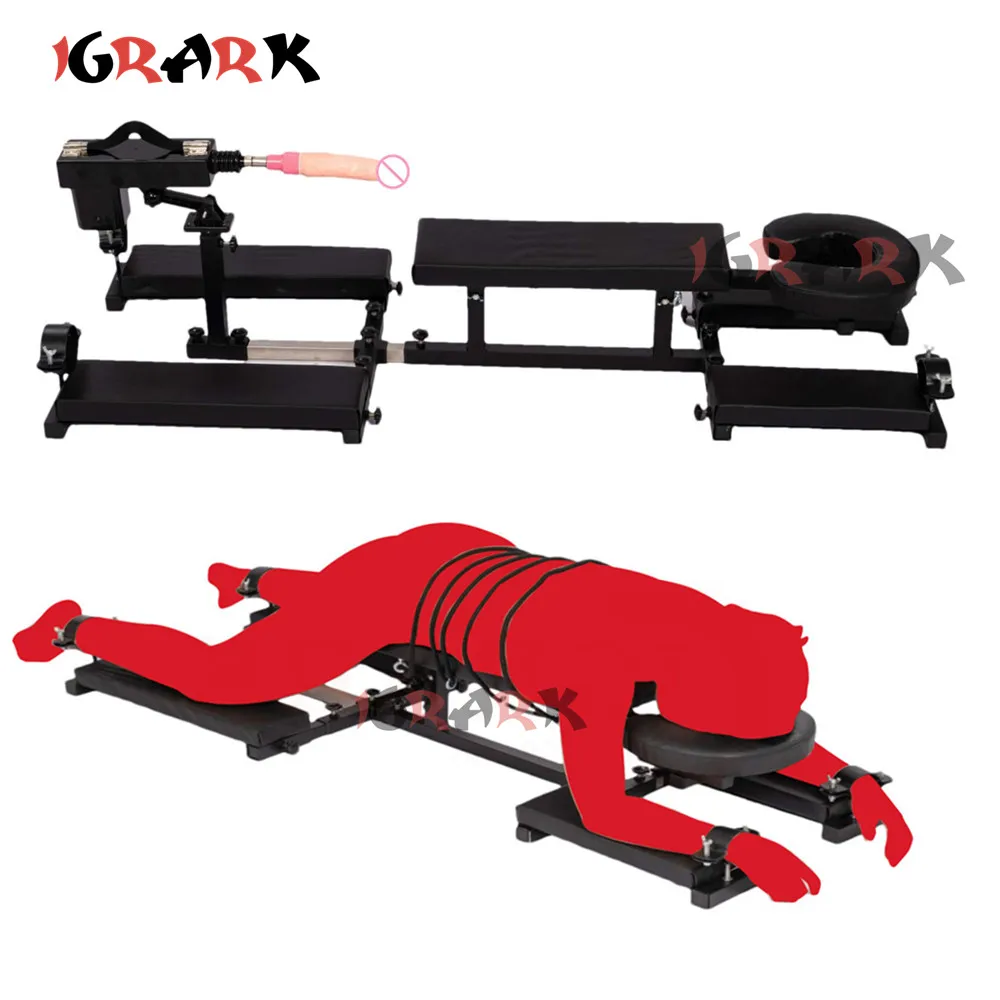 Large K9 Kneeling Frame Sex Furniture Chairs Automatic Sex Machine Vibrators Slave BDSM Bondage Toys for Couples Adult Games