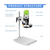 Glass Bottle Cutter Wine Bottle Cutting Grinding Drilling Machine with 12 PCS Abrasive Blades for DIY, 110V 150W,US Plug 2