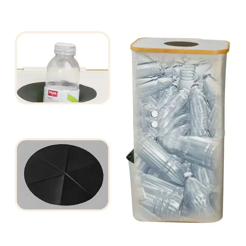 Returnable Bottle Bin with 2 Carry Bag for Collecting Empties and Glass Waste Storage for Deposit Bottles Bottle Bag Basket 4