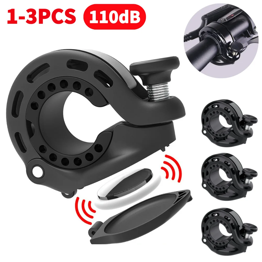 Bicycle Bell Horn for Apple AirTag Aluminium Alloy MTB Road Bike Ebike 1-3PCS bicycle bell,mountain bike bell,bicycle horn,bicycle accessories