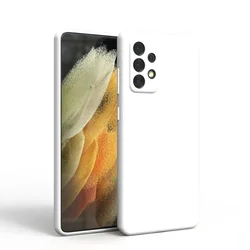 Silky Silicone Soft - Touch Protective Case - A50 (White)