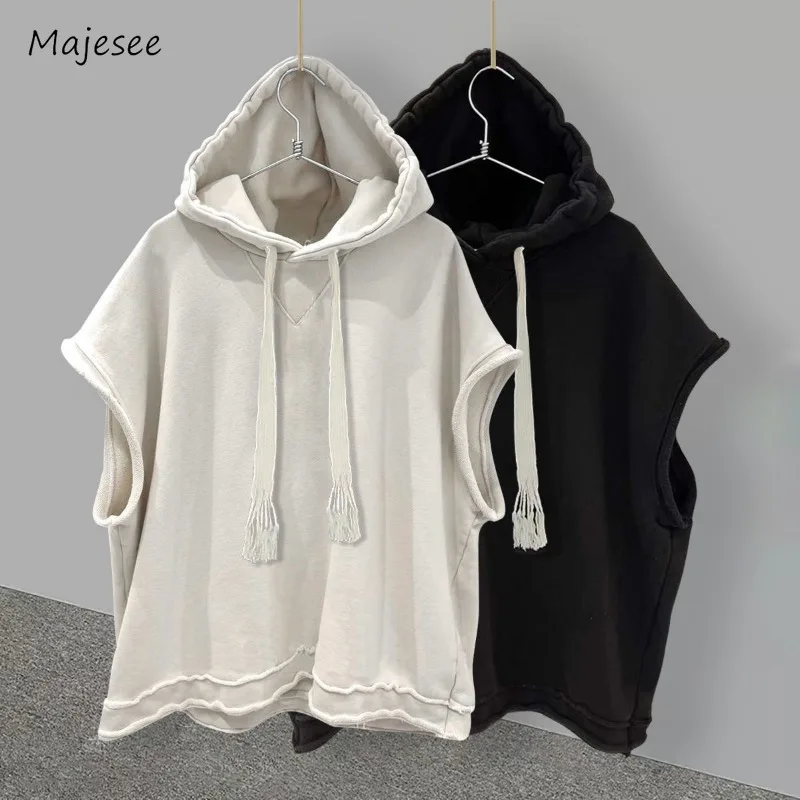 

Hoodies Men Fashion Handsome Charming Summer Chic Korean Style Daily Simple All-match Street Casual Loose Cozy Solid Students