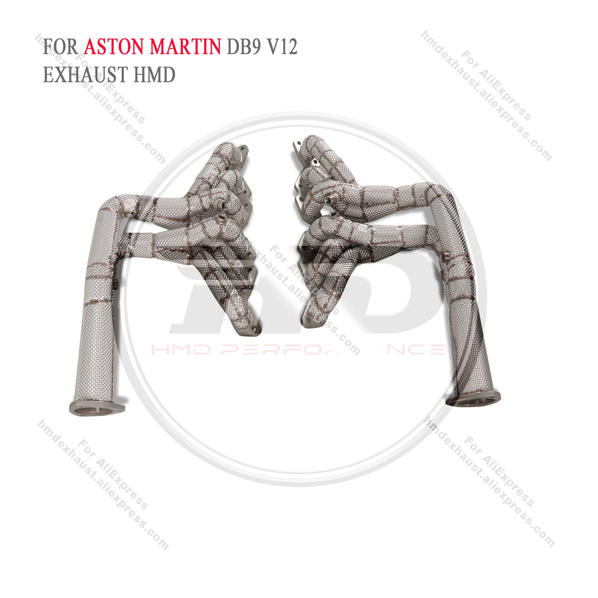 

HMD Exhaust System High Flow Performance Headers for Aston Martin DB9 6.0L Manifold With Heat Shield