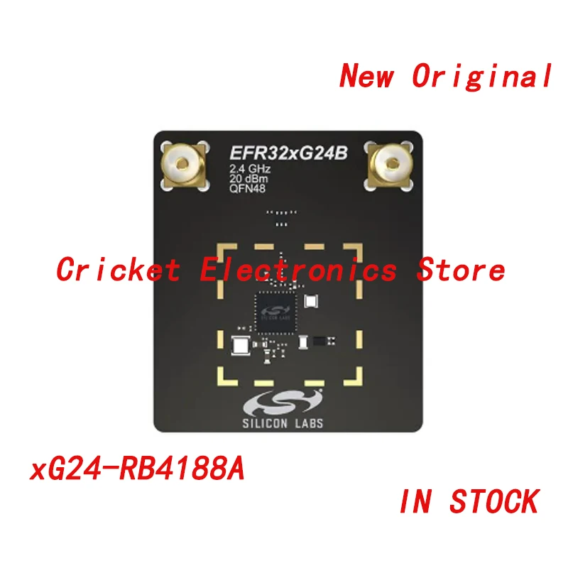 

XG24-RB4188A инструмент для разработки радиочастотных параметров EFR32xG24 2,4 ГГц + антенна разнесенных параметров 20 дБм