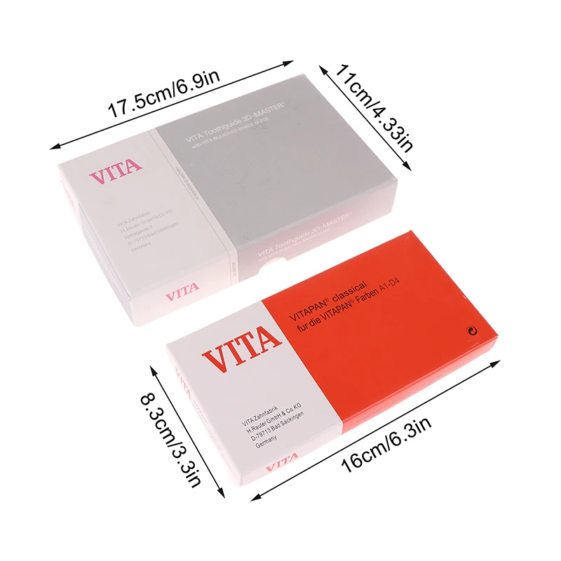1PC Vita 3D 마스터 치과 실험실 표백제 색상 가이드 16/29 색상 치아 미백 비교 치과 진료소 색도계 플레이트