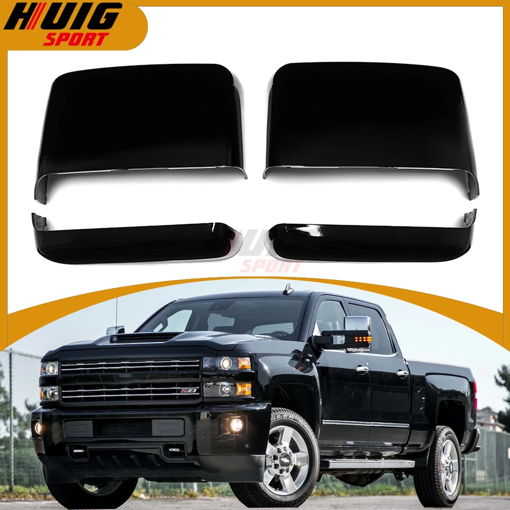 

Колпачки для боковых крыльев и зеркал заднего вида для Chevy Silverado 1500 2019-2023, аксессуары для корпуса для GMC Sierra 1500 2019-2023
