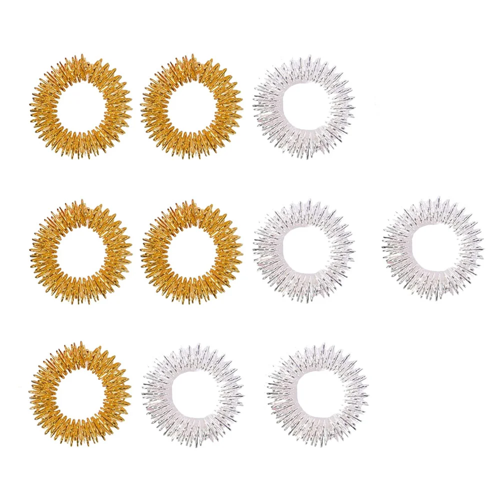 

10 шт., миниатюрные кольца для массажа пальцев