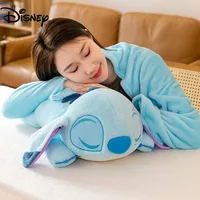 Disney Stitch Series Plush Throw Pillow Blanket 2-in 1 Sofa Back Cushion Car Office Children Nap Air-conditioned Causal Blanket 1