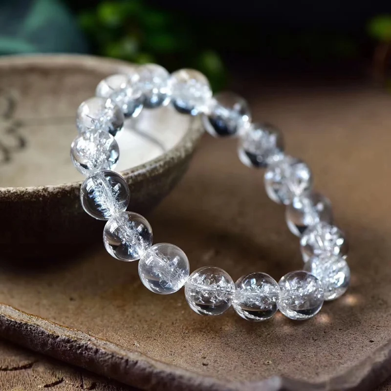 SwaasTik Clear Crystal Quartz (Diamond Cut) Natural Bracelet.Stretchable  (Bead Size: 10 mm) at Rs 96/piece | क्रिस्टल ब्रेसलेट in Dehradun | ID:  22978533597