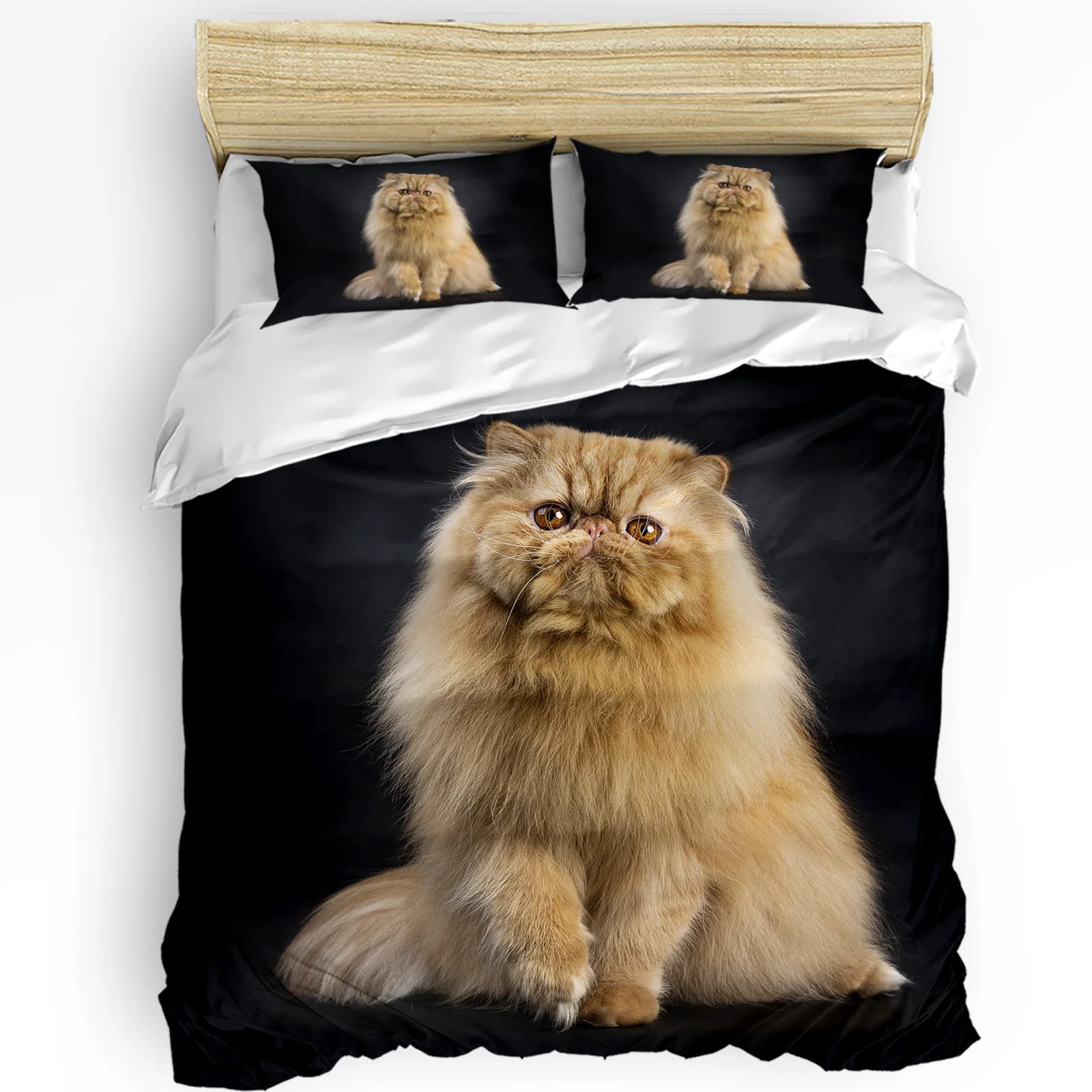 

Persian Cat Animal Cute Pet Duvet Cover with Pillow Case Custom Comforter 3pcs Bedding Set Quilt Cover Double Bed Home Textile