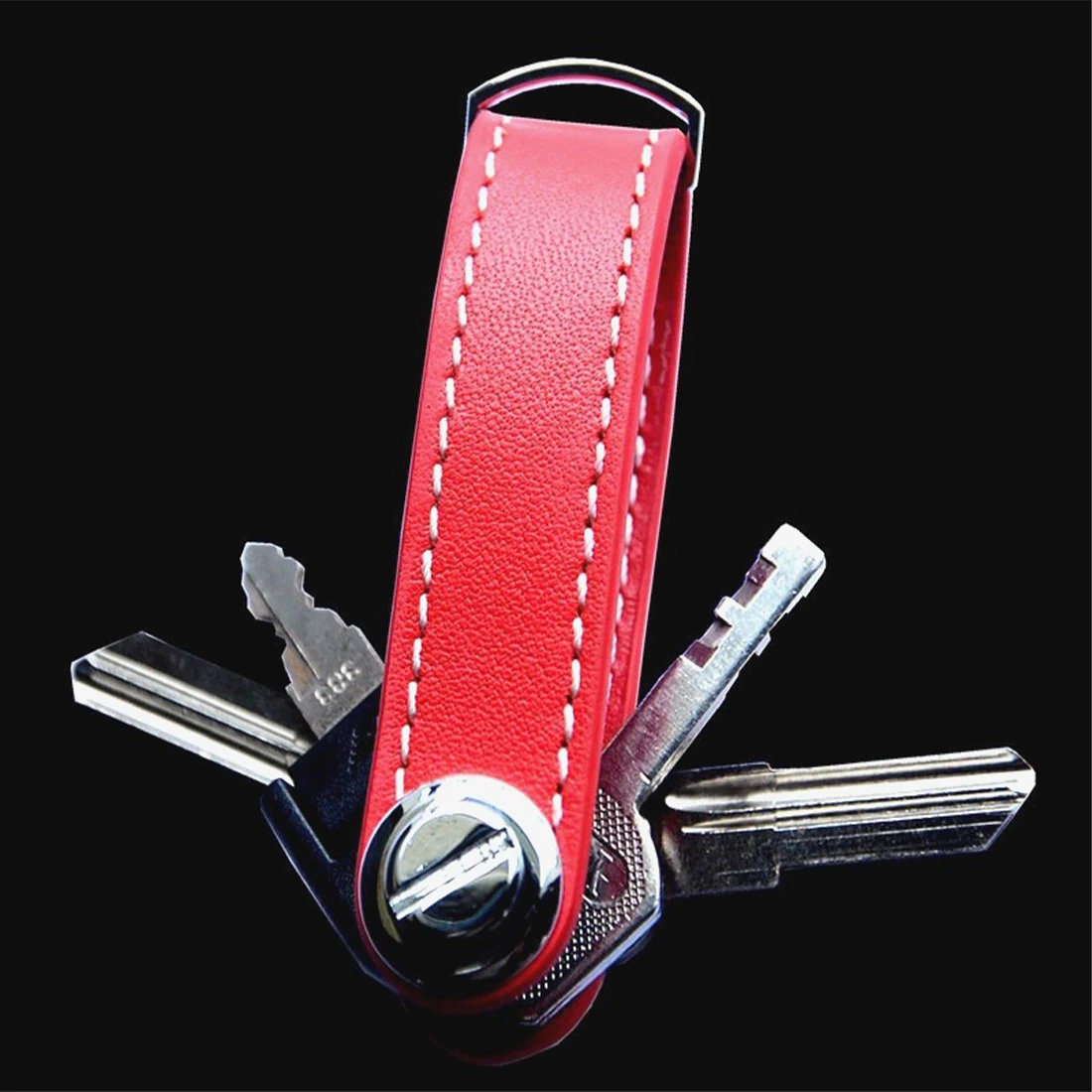 

Car Key Pouch Bag Case Wallet Holder Chain Key Wallet Ring Collector Housekeeper Pocket Key Organizer Smart Leather Keychain