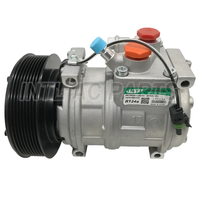 

Компрессор переменного тока 10PA17C для John Deere Timberjack PV8 32662G 447200-2525 447100-9794 447200-4932 4472004934 с верхней крышкой
