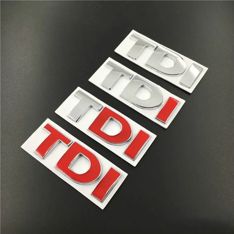 3D 금속 TDI 글자 엠블럼 배지 스티커 데칼, VW 골프 4 5 6 7 제타 파사트 MK2 MK4 MK5 MK6 MK7