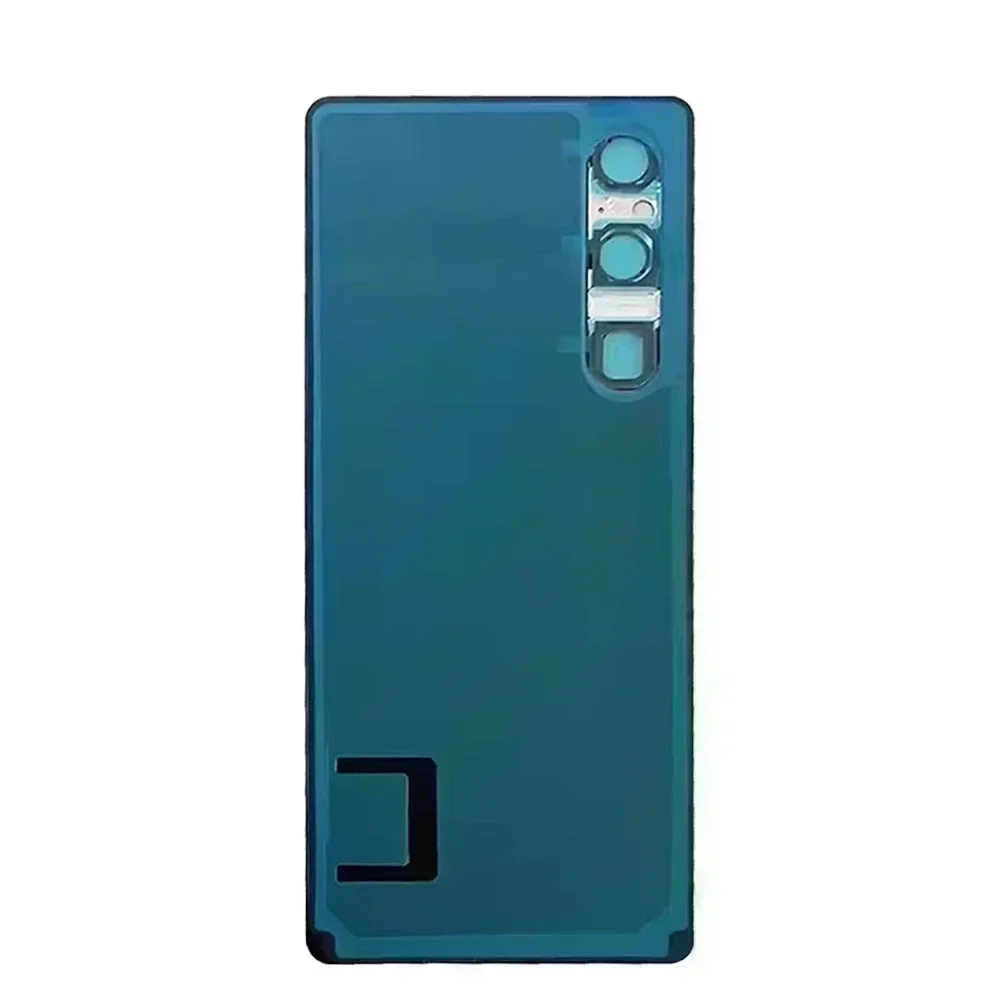  엑스페리아 1 V용 오리지널 하우징 교체 후면 배터리 커버 XQ-DQ72 XQ-DQ54 후면 도어 케이스(카메라 유리 렌즈 포함)