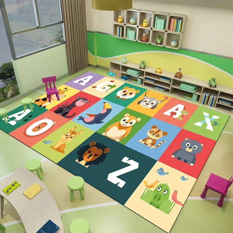 Cartoon Children Cute Room Décor Floor Mat Non-slip Soft Carpets for Living Room Game Rugs for Bedroom Big Size Washable Carpet 6
