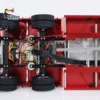 DG-999 RC 1/14 Metal Trailer 4 Axles Detachable Gooseneck for DIY Tractor Truck Model with Light System Servo ESC TH23977 5