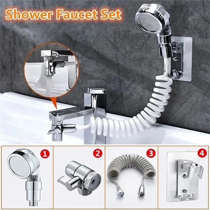 Bathroom Shower Head Basin Water Tap External Shower Toilet Hold Filter Flexible Nozzle Suit Wash Hair House Artifact Shower 2