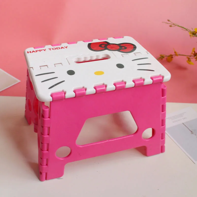 Sanrio Hello Kitty折りたたみスツール子供用、ポータブル屋外