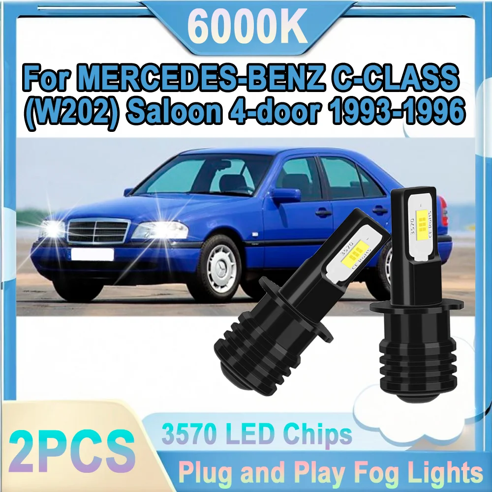 2PCS 90W 자동차 LED 전면 안개등 H3 6000K 화이트 플러그 앤 플레이..
