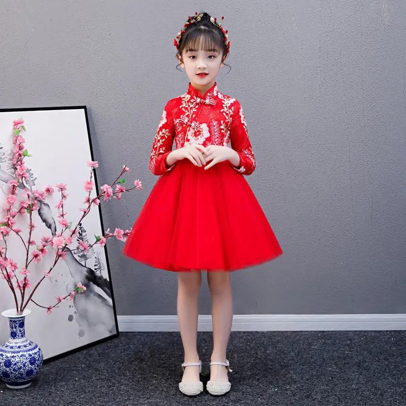 

Hanfu Fairy Western Chinese Style Children's Ancient Costume Spring and Autumn Long Sleeve Princess Dress Little Girl Skirt